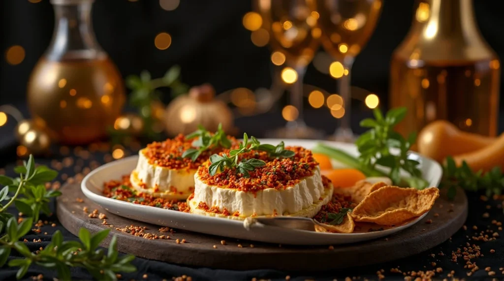 Chili Crunch Baked Feta