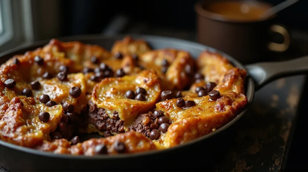 Chocolate Chip Banana French Toast Casserole