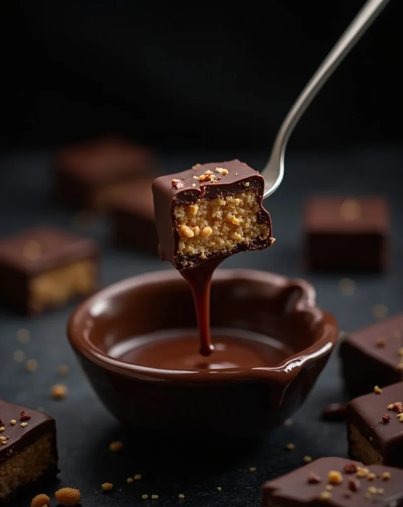 Chocolate Coating Close-Up