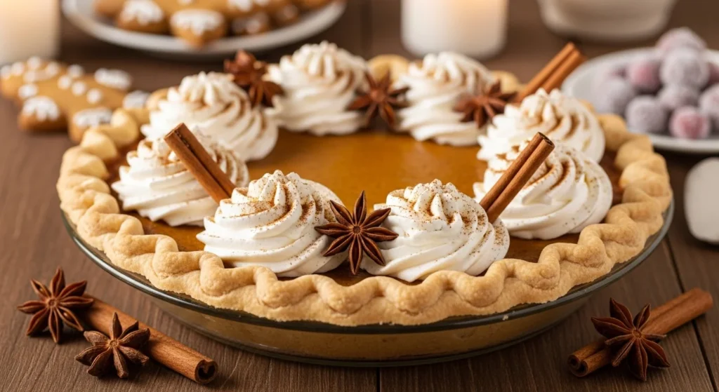 Classic Pumpkin Pie with Whipped Cream