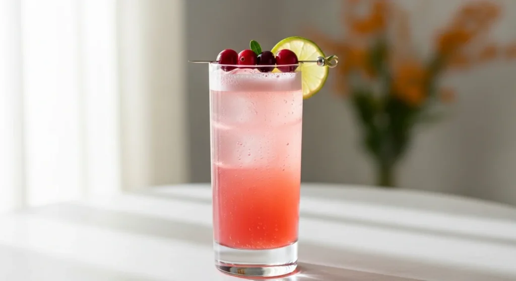 Cranberry Fizz with Gin