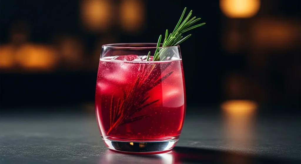 Cranberry Rosemary Vodka Cocktail