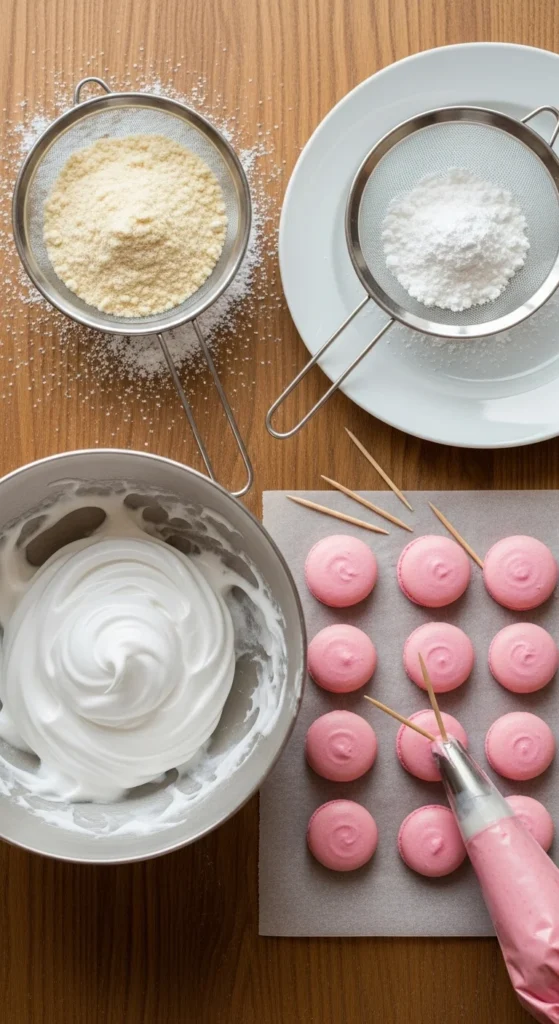 French Macarons Recipe cooking