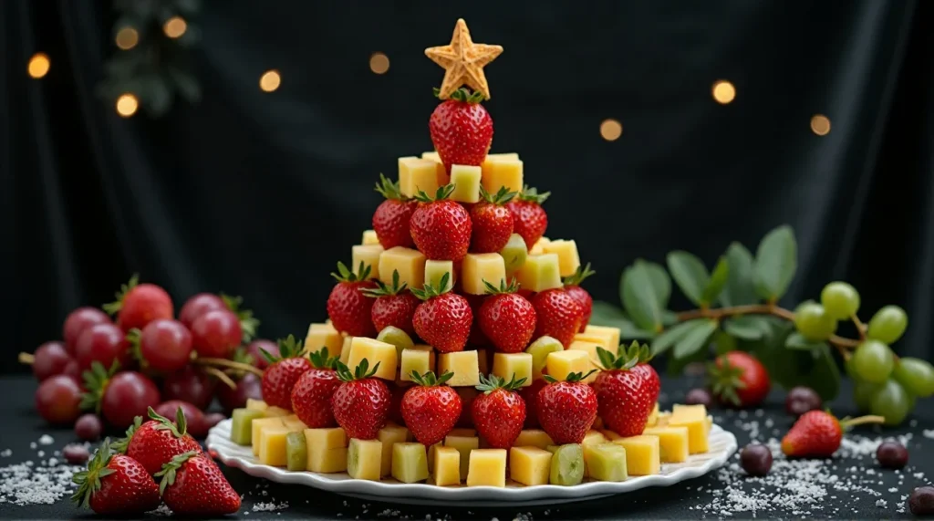 Fruit Christmas Tree Platter