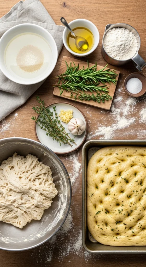 Garlic Herb Focaccia cook