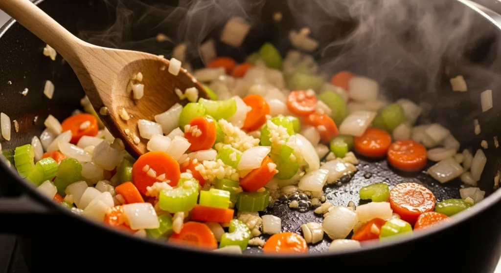 Ham and Bean Soup cooking