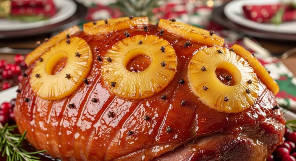 Honey-Glazed Ham with Pineapple
