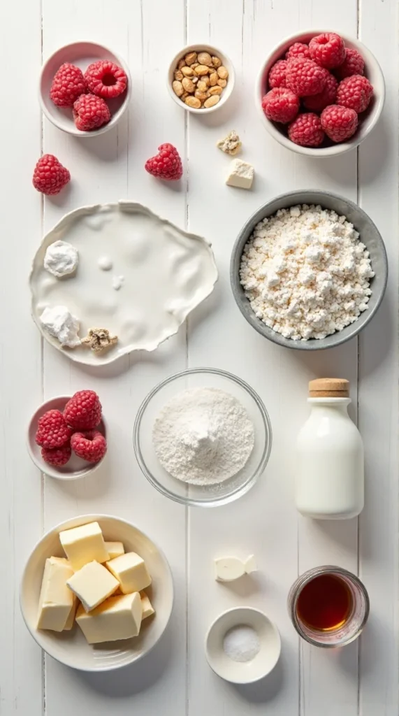 Raspberry Muffins Recipe Ingredients