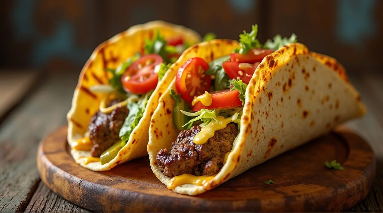 Juicy Smash Burger Tacos Recipe