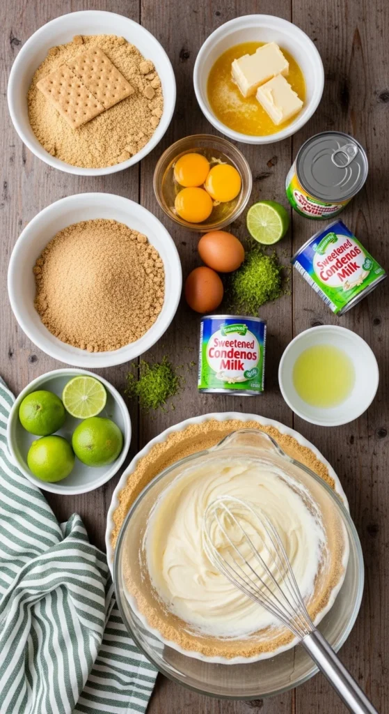 Key Lime Pie cooking