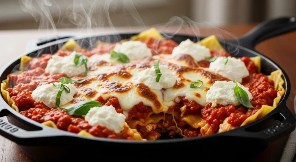 Lazy Skillet Lasagne