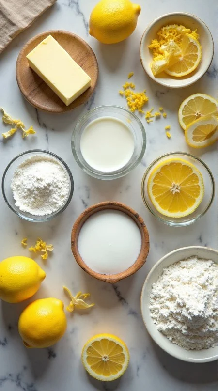 Lemon Drizzle Cake Recipe Ingredients