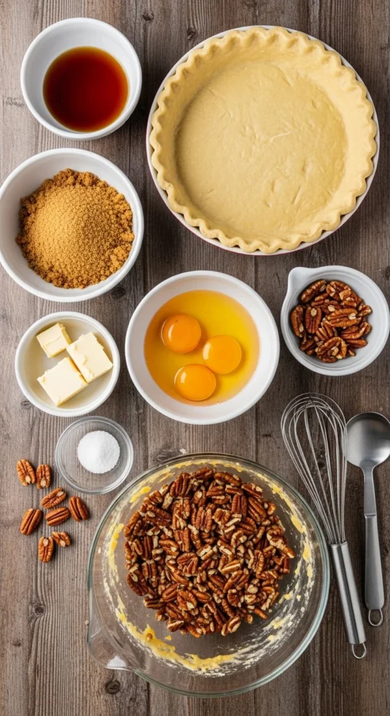Maple Bourbon Pecan Pie cooking