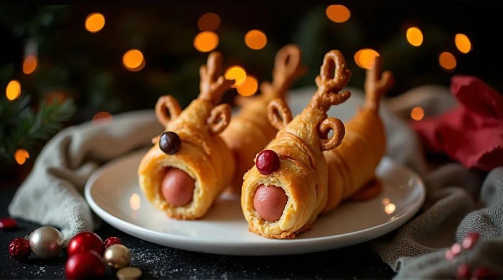 Mini Reindeer Hot Dogs