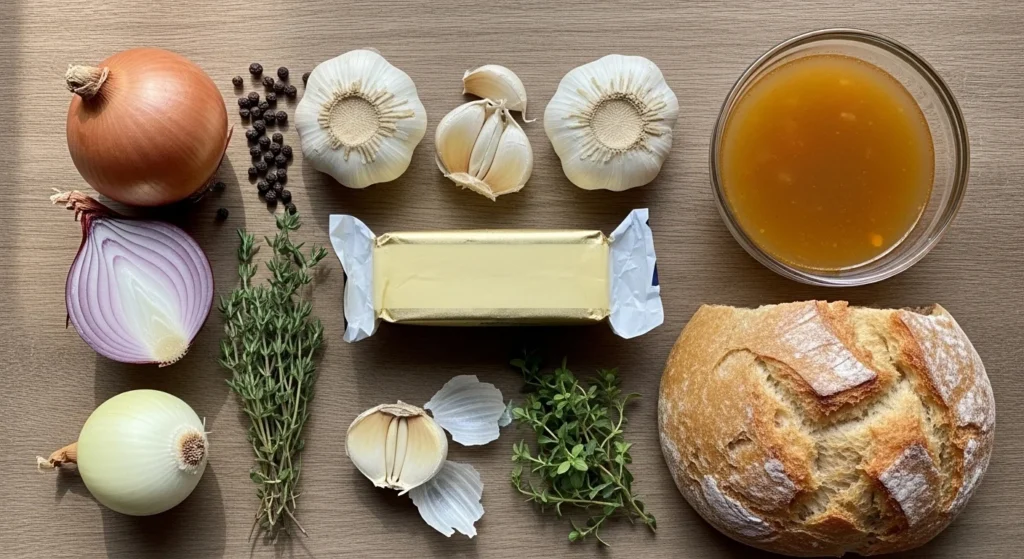 Onion soup recipe ingredients