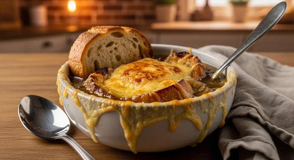 Onion soup recipe looks
