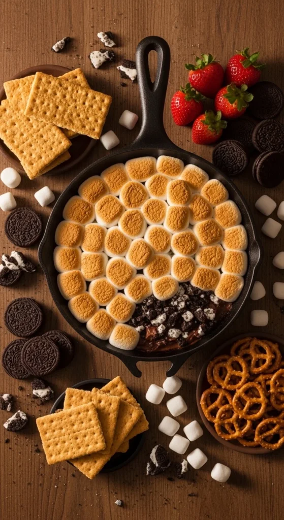 Oreo Smores Dip cook