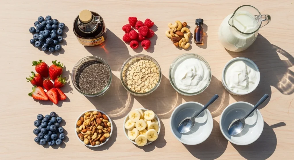 Overnight Oats recipe ingredients