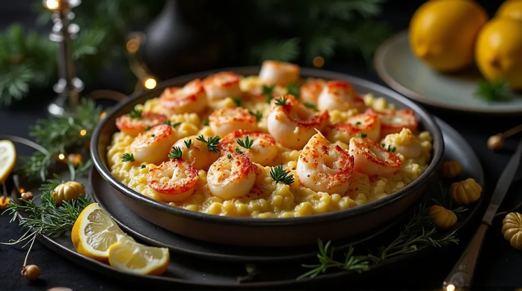 Seafood Medley Christmas Casserole