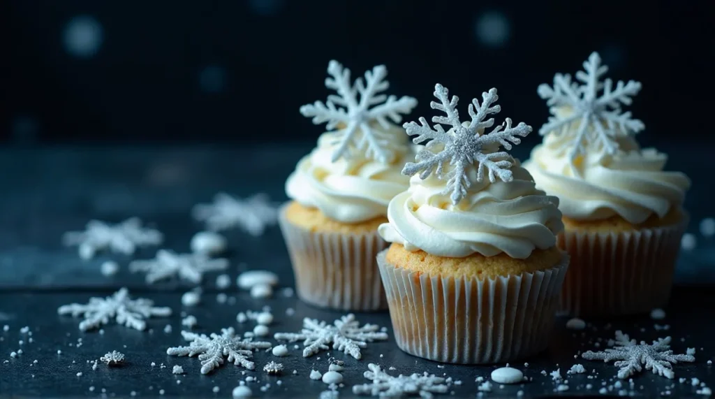 Snowflake Cupcakes