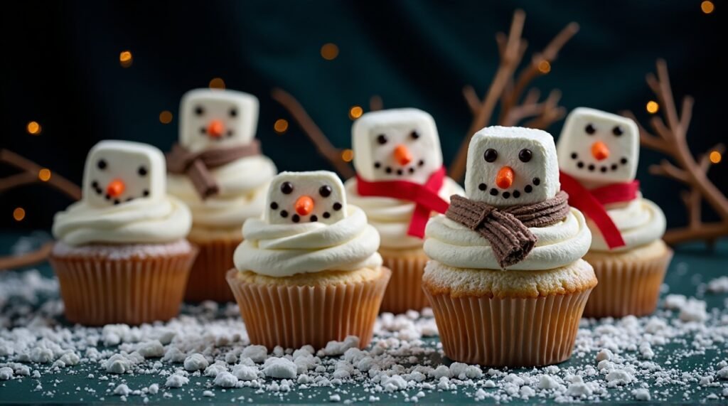 Snowman Cupcakes
