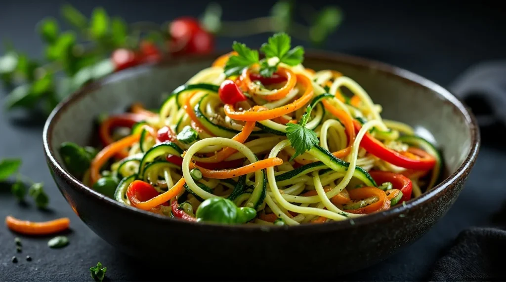 Spiralized Zucchini Noodle Salad