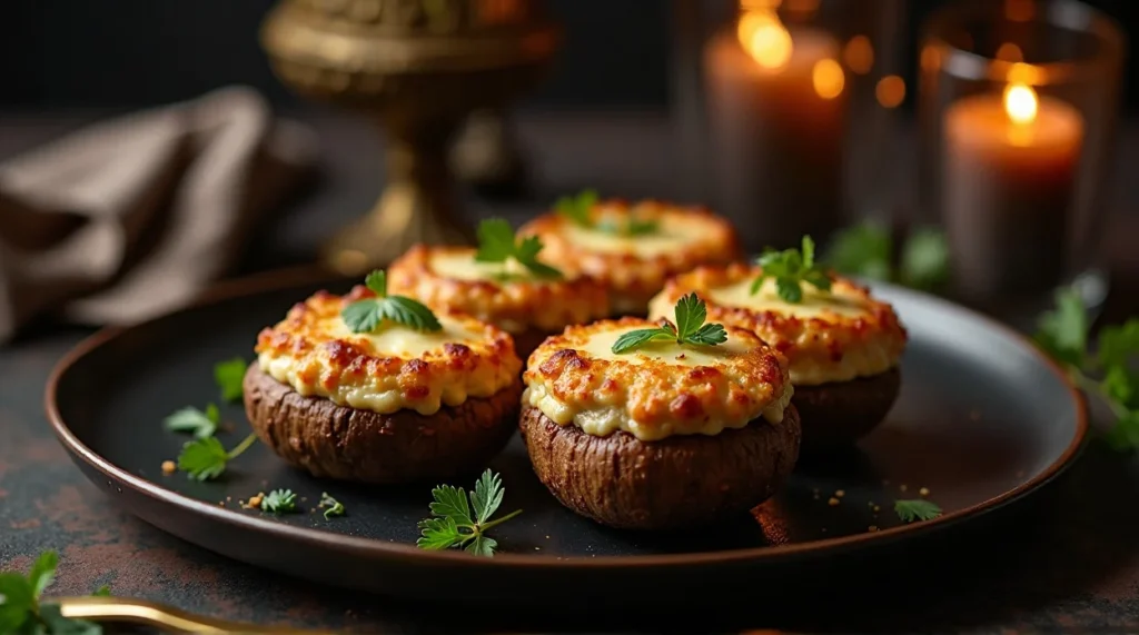 Stuffed Mushroom Caps