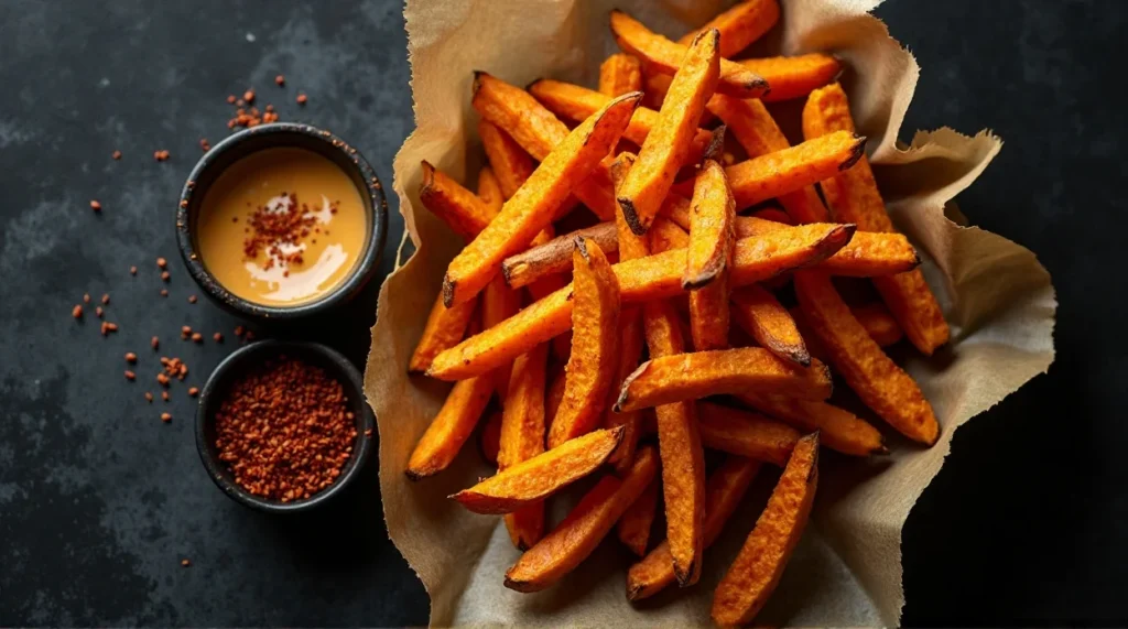 Sweet Potato Fries with Maple Aioli