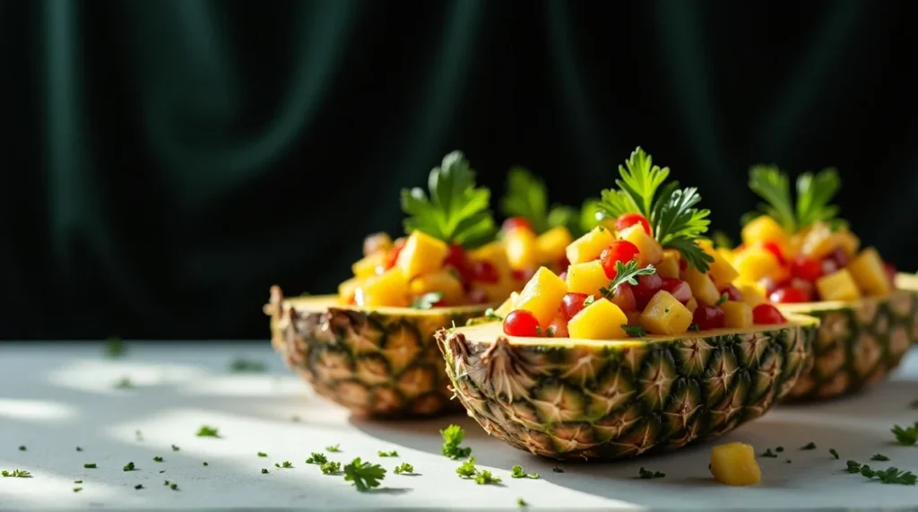 Tropical Fruit Salsa Boats