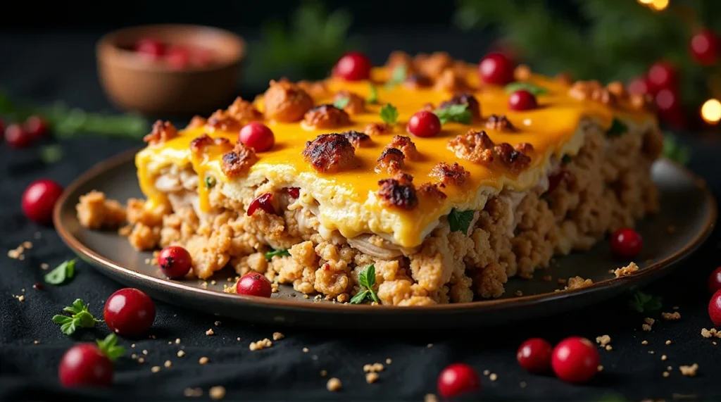 Turkey and Stuffing Leftover Casserole