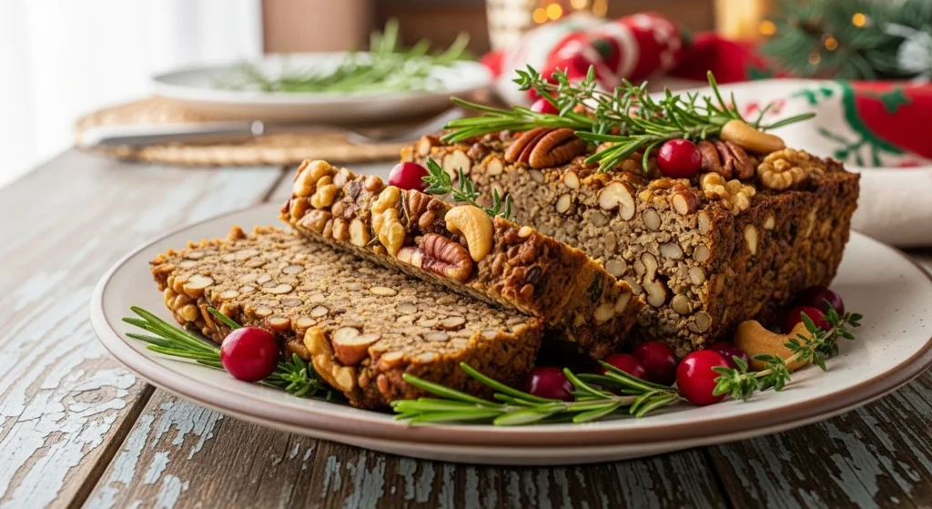 Vegetarian Lentil Nut Roast