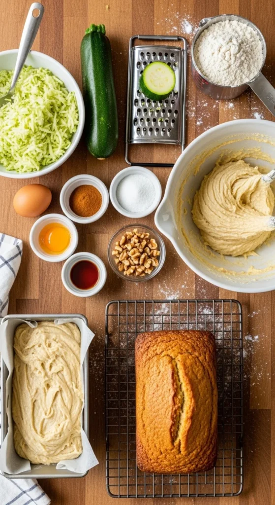 Zucchini Bread Recipe cooking