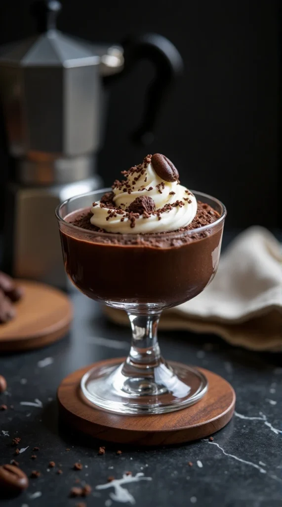 Dark Chocolate Espresso Mousse
