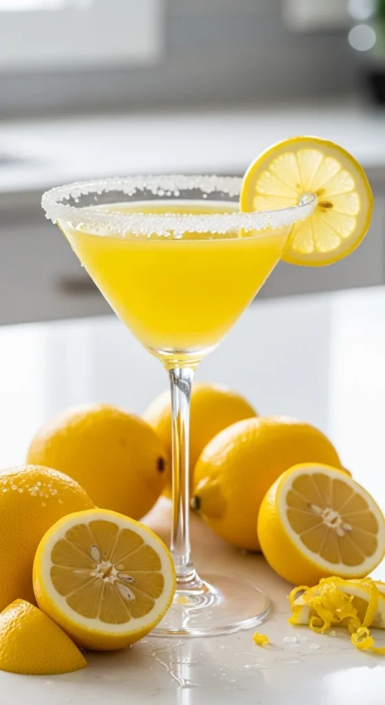 Basil Lemon Martini