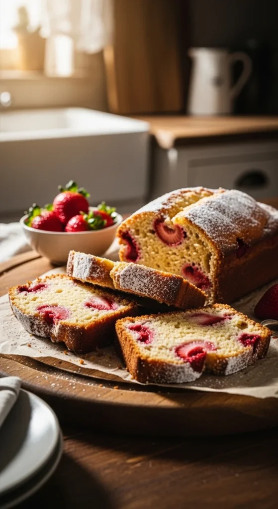 Strawberry Pound Cake