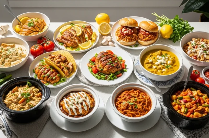 9 Crockpot Chicken Recipes for Easy Summer Meals