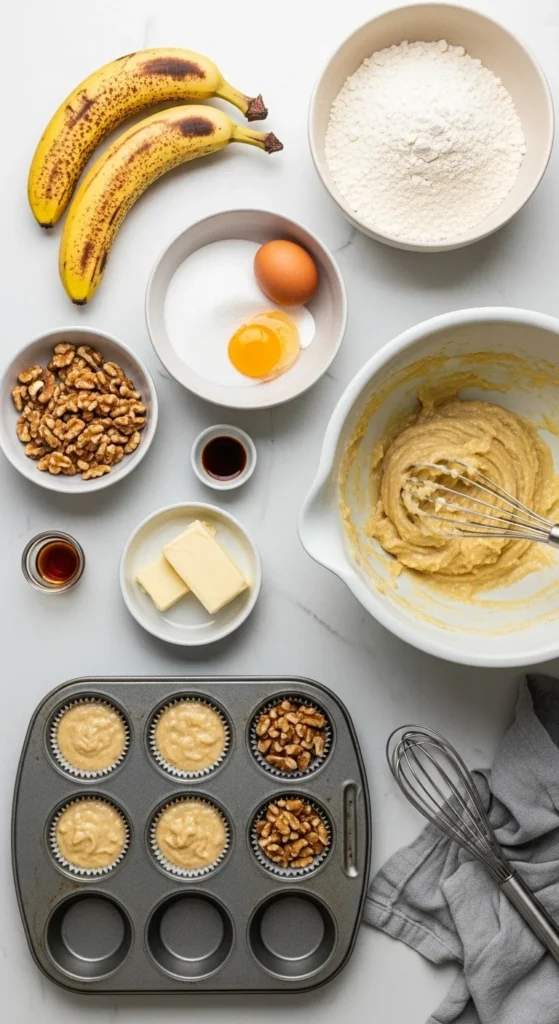 Banana Nut Muffins Recipe cooking