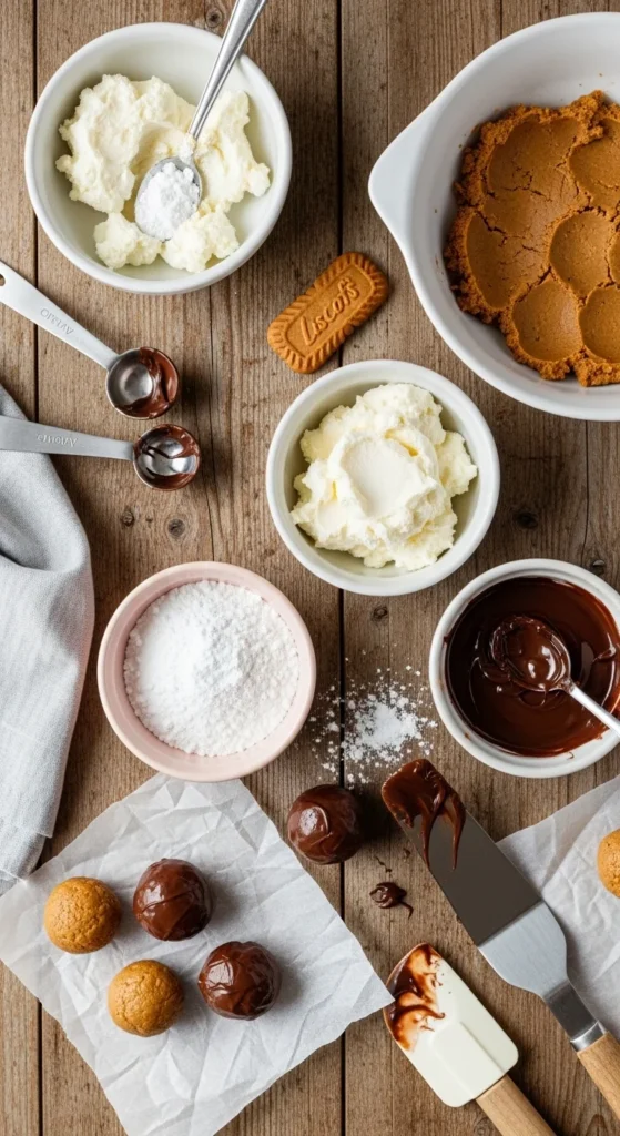 Biscoff Cookie Butter Truffles cooking