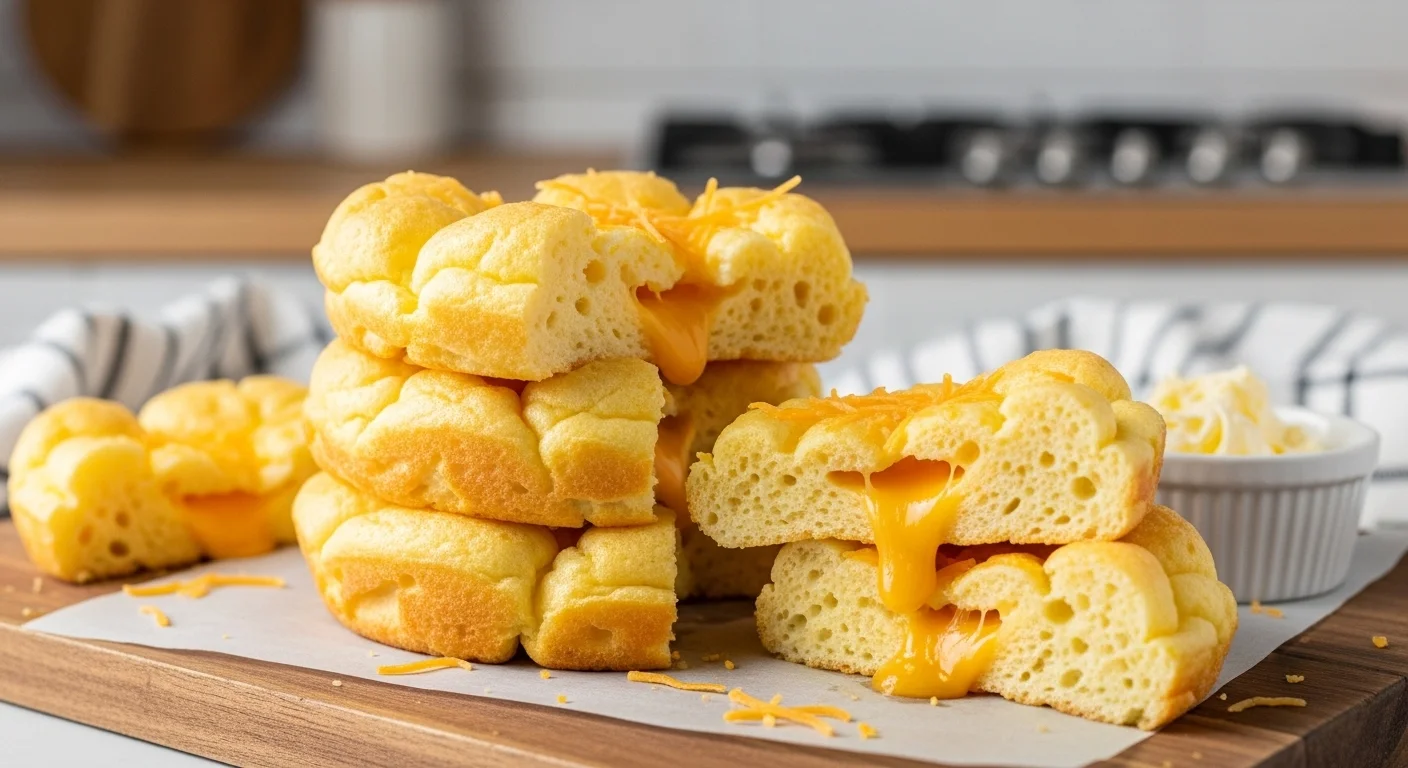 Cheese Egg Cloud Keto Bread Recipe