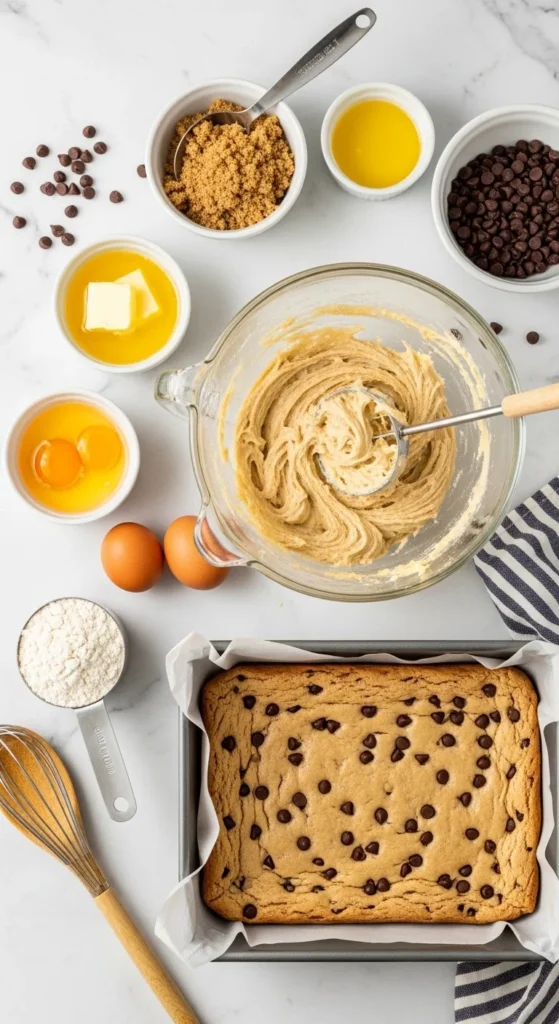 Chocolate Chip Blondies Recipe cooking