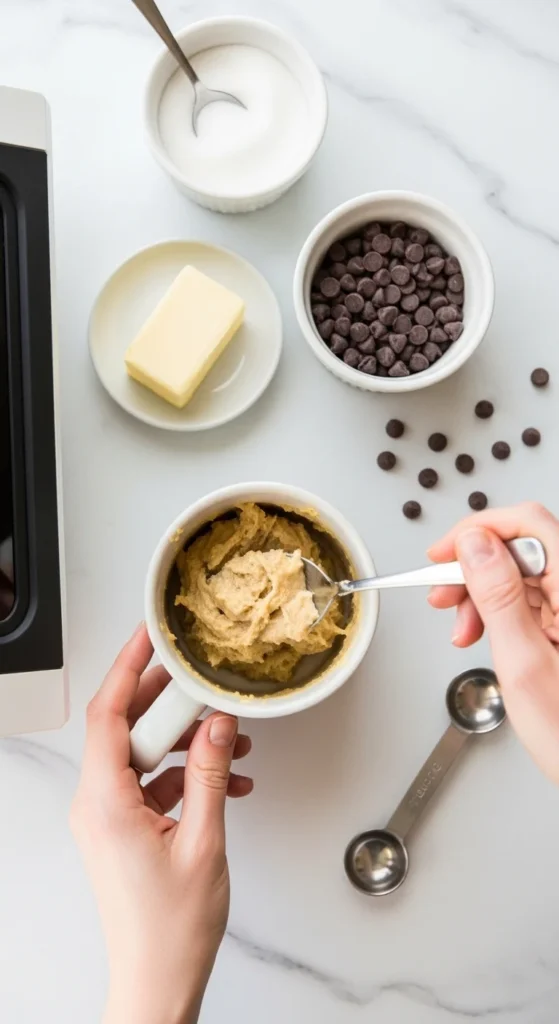 Chocolate Chip Mug Cookie Recipe cook