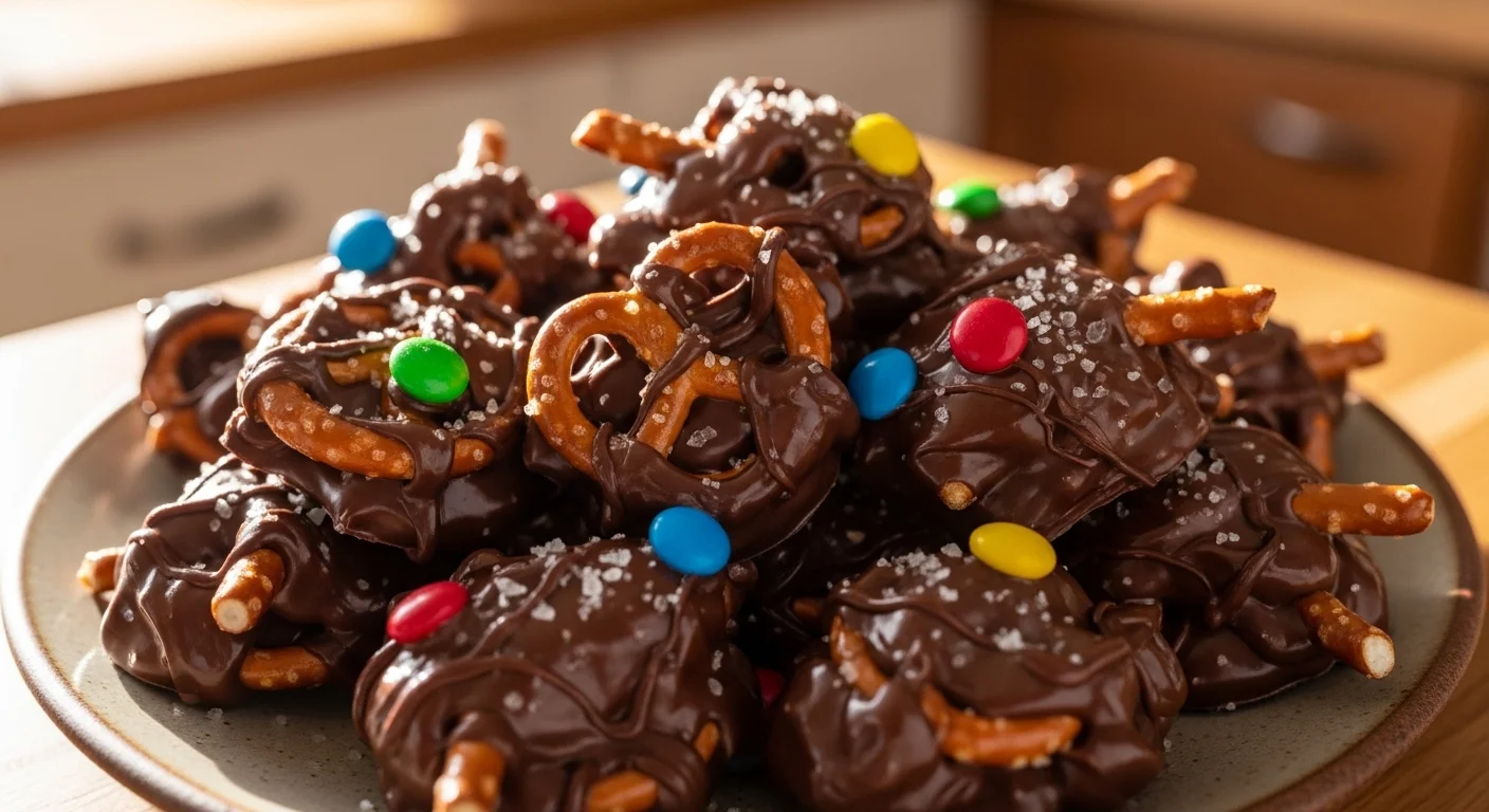 Chocolate Pretzel Clusters Recipe