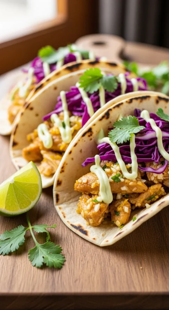 Citrus Garlic Chicken Tacos