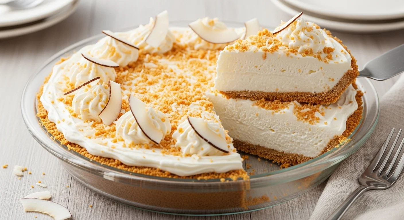 Coconut Cream Refrigerator Pie Recipe