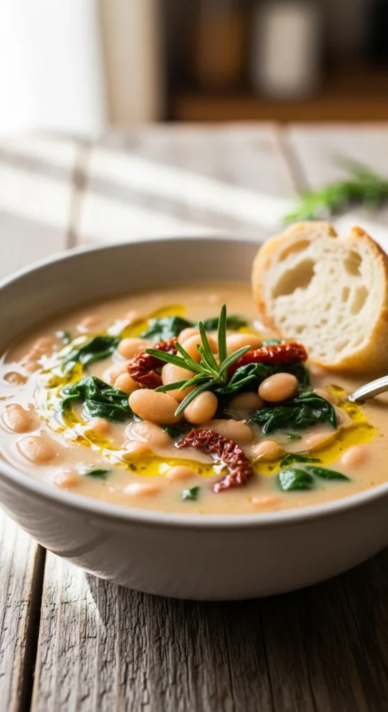 Creamy Tuscan White Bean Soup