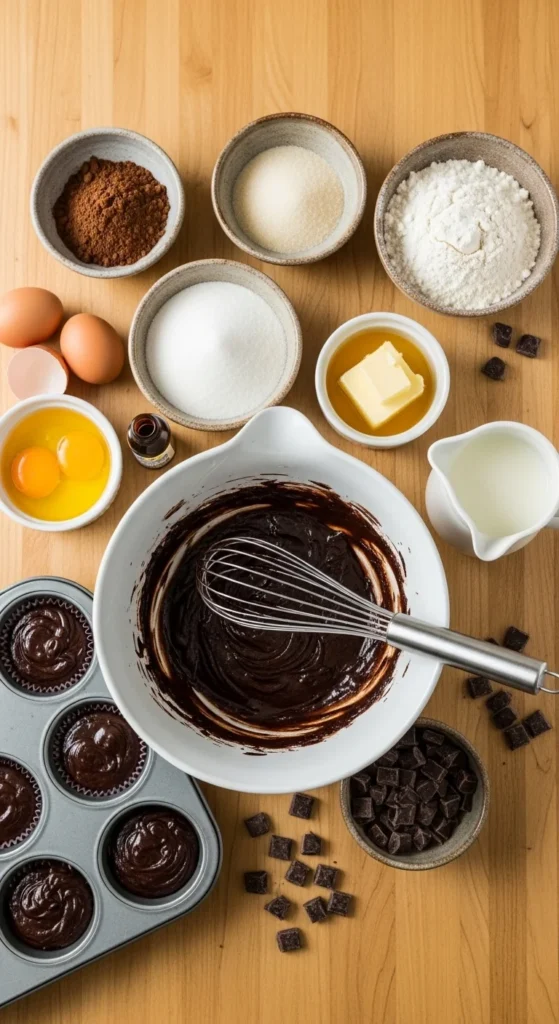 Double Chocolate Muffins Recipe cooking