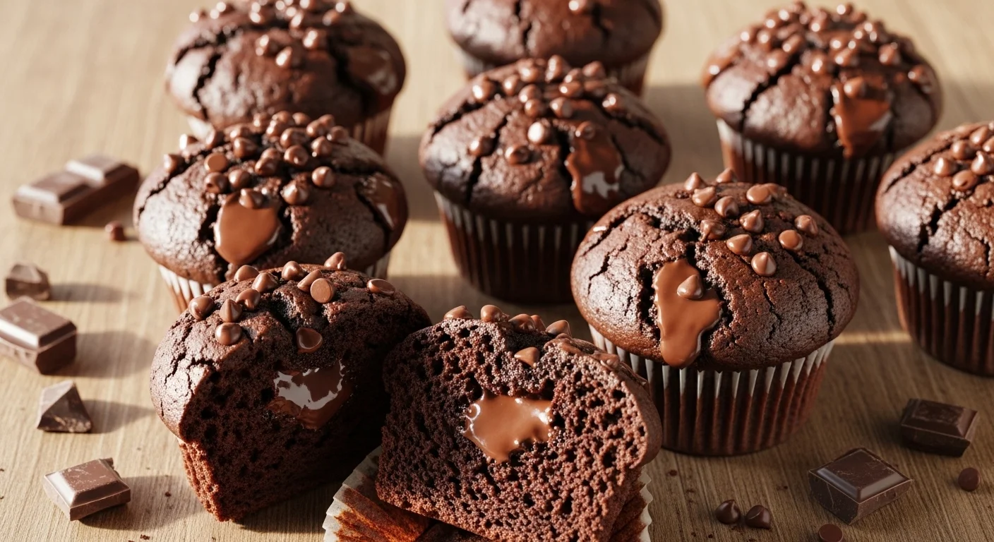 Double Chocolate Muffins Recipe