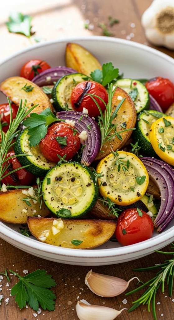 Garlic Herb Summer Veggie Medley