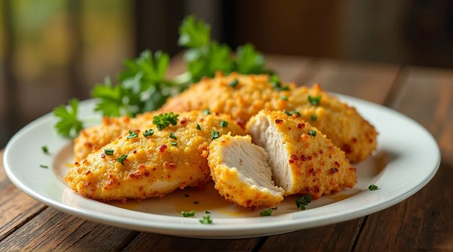 Garlic Parmesan Crusted Chicken Recipe