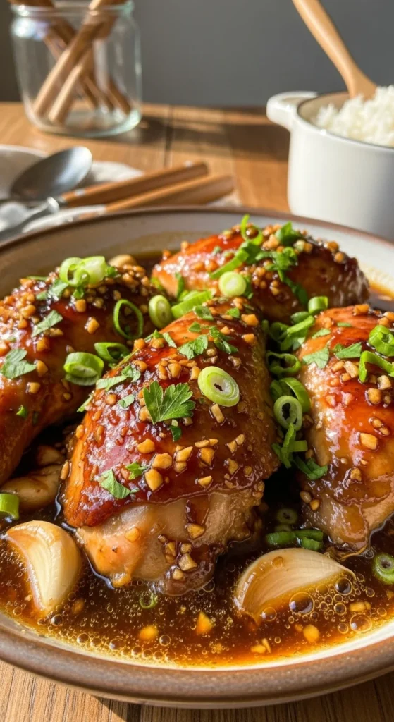 Honey Garlic Crockpot Chicken